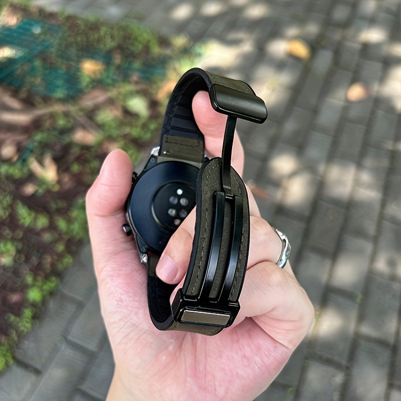 Silicone Adhesive Skin for Samsung Huawei Garmin Smartwatches 20mm 22mm Bands