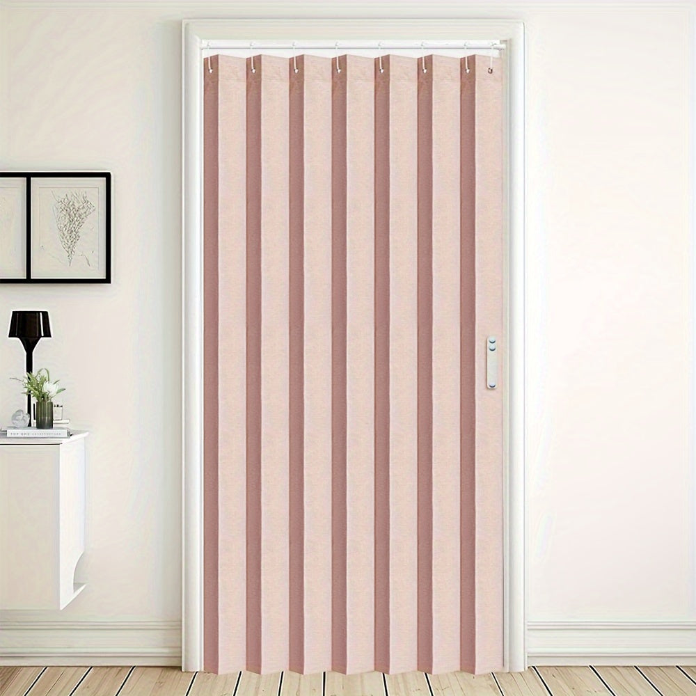Набор из 1 складного затемняющего штора с крючками в аккордеонном стиле для окон, идеально подходит для создания перегородок в помещениях. Подходит для гостиных, спален, входов, гардеробных, офисных дверей и французских окон. Улучшите декор вашего дома.