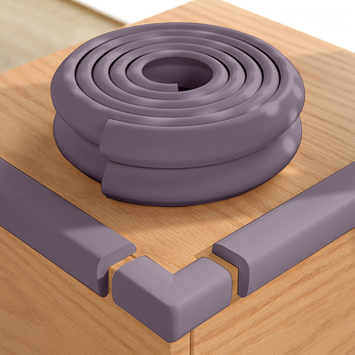 L-Shaped Corner Protector 2M Adhesive Corner Guard for Table Edges and Safety
