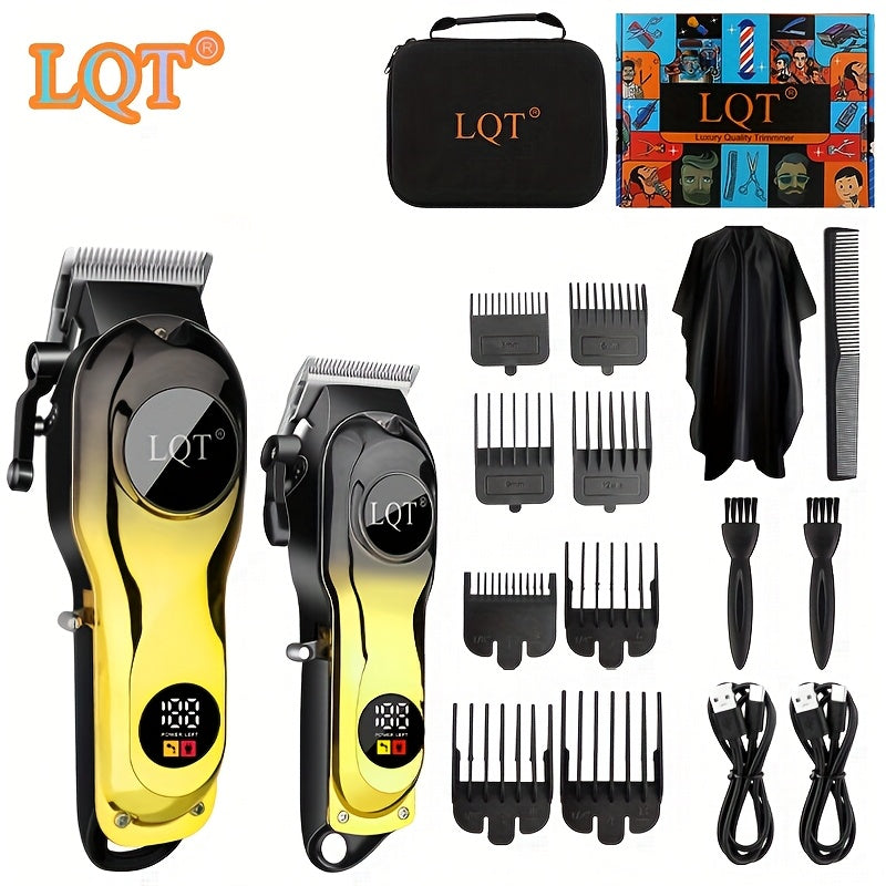 Afeitadora eléctrica inalámbrica con recortadora, recargable por USB para hombres