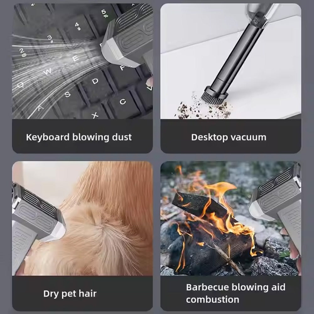 Мини портативный турбореактивный вентилятор с регулируемыми соплами, перезаряжаемый через USB