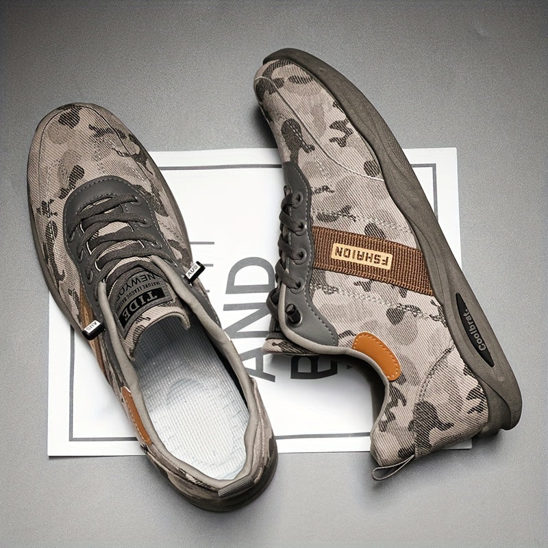 Zapatillas de skate de camuflaje ligeras para hombre para primavera y verano