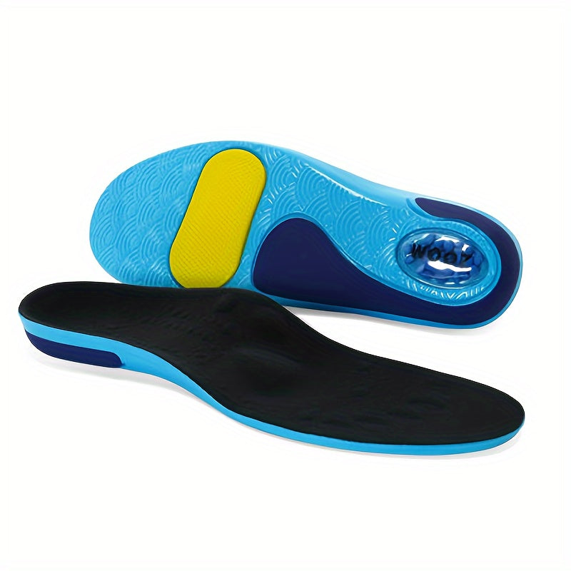 Shock-Absorbing Arch Support Insoles for Running and Work Boots