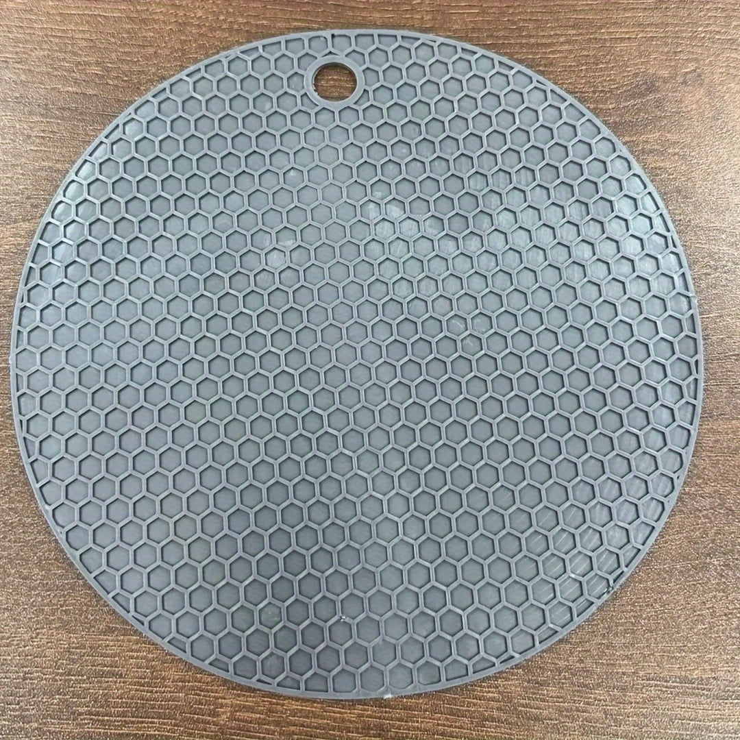 Round Heat Insulation Placemats Non-Slip Cup Coasters Pot Pads for Kitchen