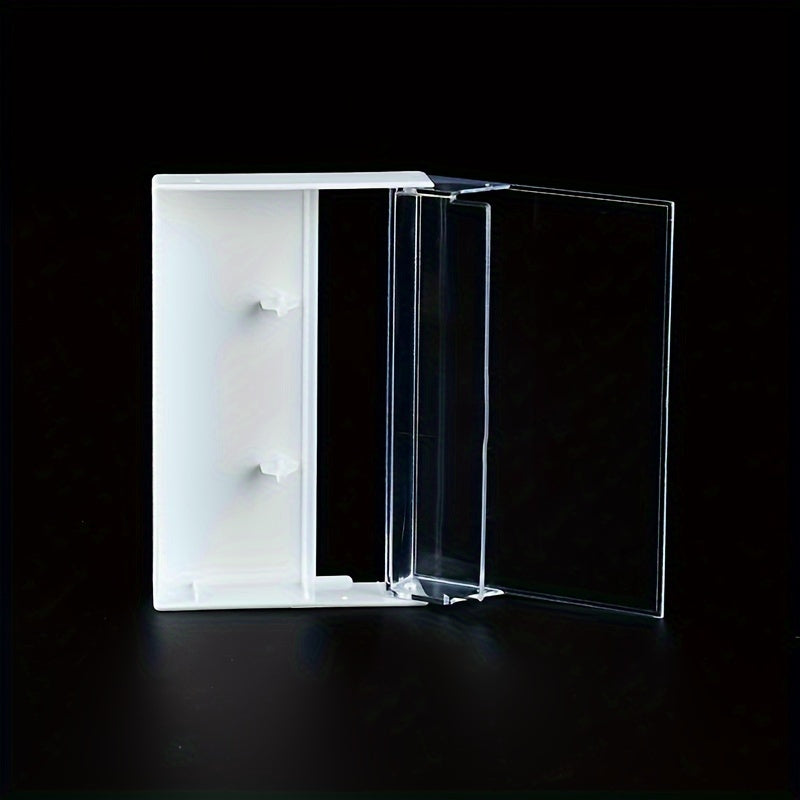 Transparent Plastic Cassette Tape Case Organizer for Audio Storage