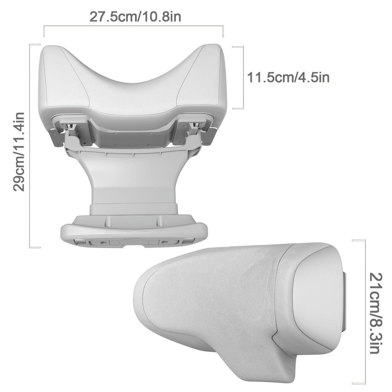 Adjustable Car Neck Pillow Memory Foam Headrest Support for Dolphin Seats