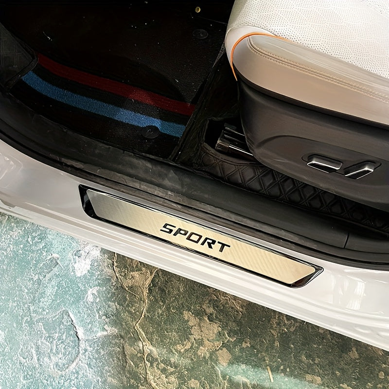 4 Pcs Stainless Steel Anti Scratch Wear-Resistant Door Threshold Protection Strips