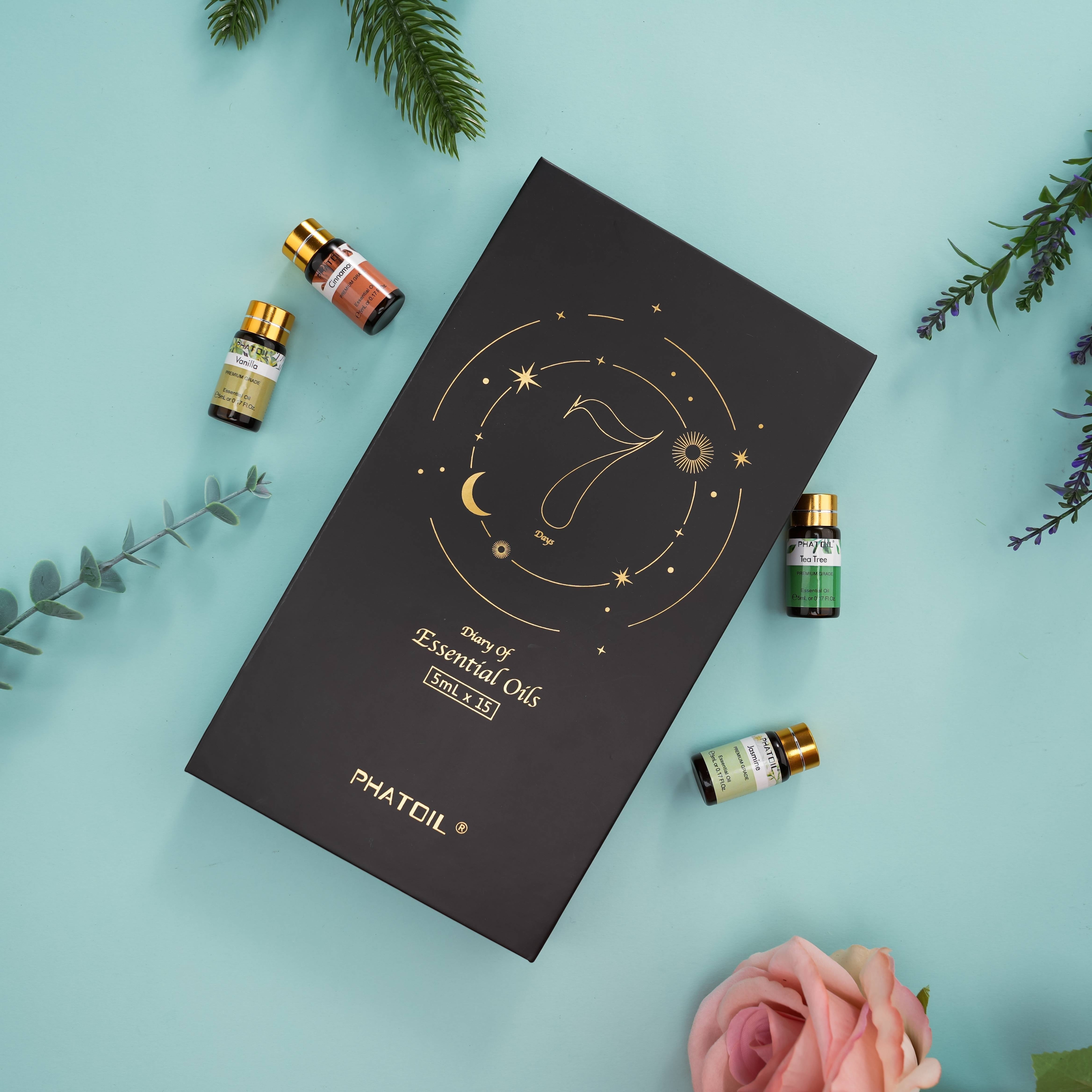 15-Piece Essential Oil Set Mood-Lifting Liquid Aromatherapy Less Than 1L