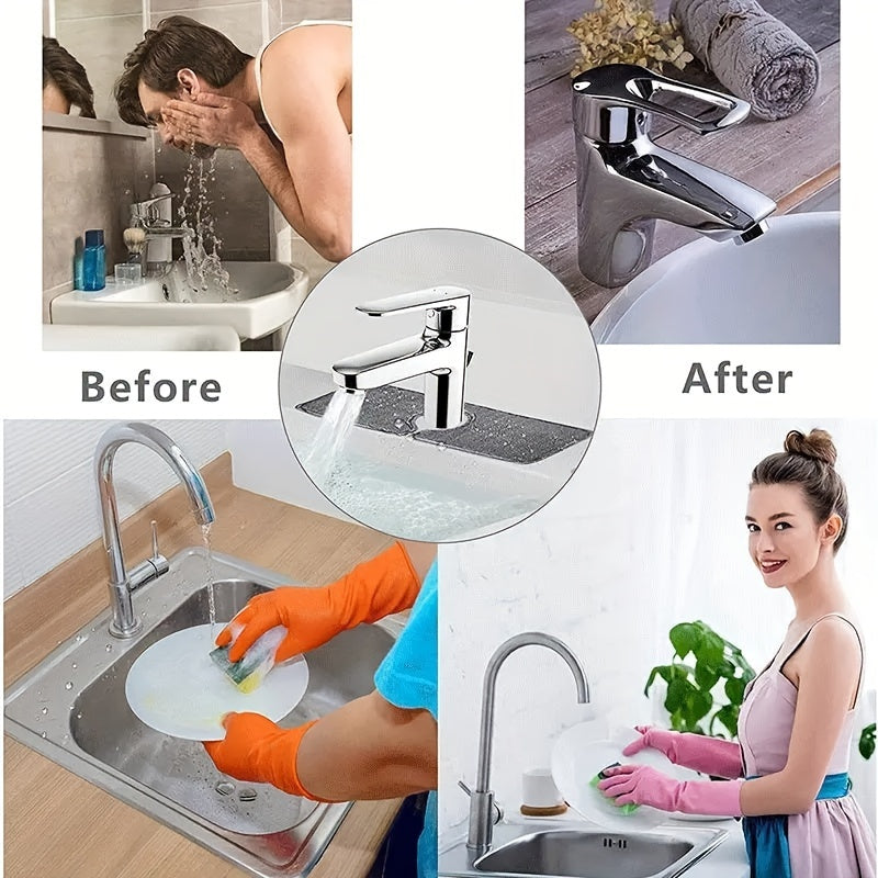 Fast-Drying Microfiber Sink Mat Spill-Proof Moisture-Absorbing Bathroom Pad
