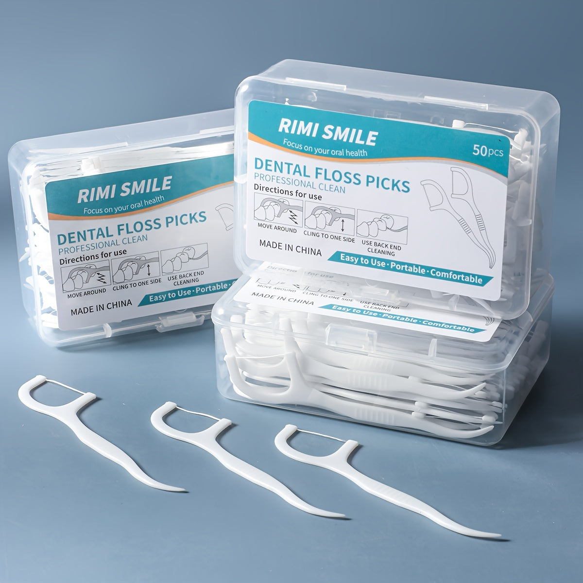 Dental Floss Sticks Interdental Cleaning 50/150/300 Pcs Portable Deep Cleaning