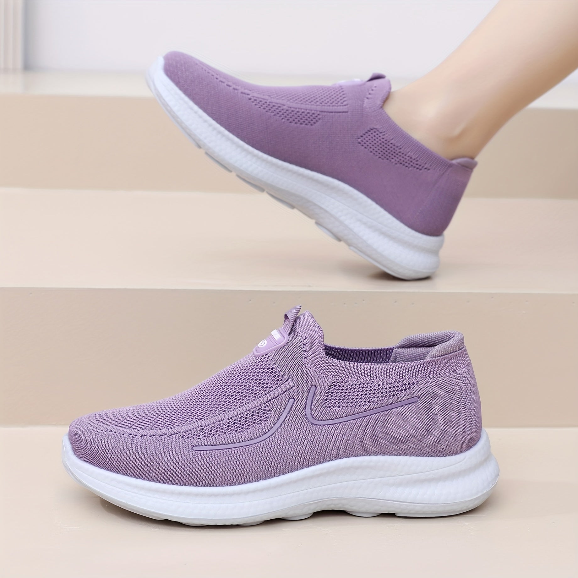 Women’s Slip-On Breathable Lightweight Sneakers with Sequins