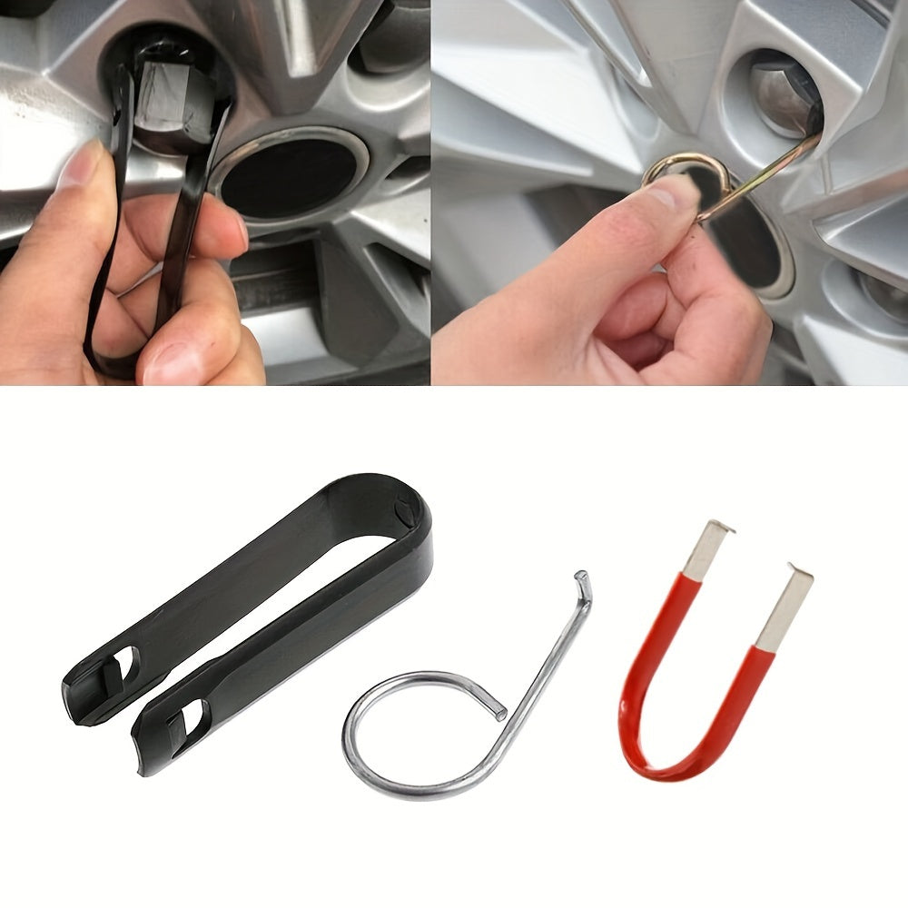 Universal Car Wheel Bolt Nut Cover Removal Tool Kit