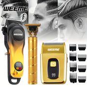 Cordless Electric Hair Clipper Set with Trimmer and Shaper for Men