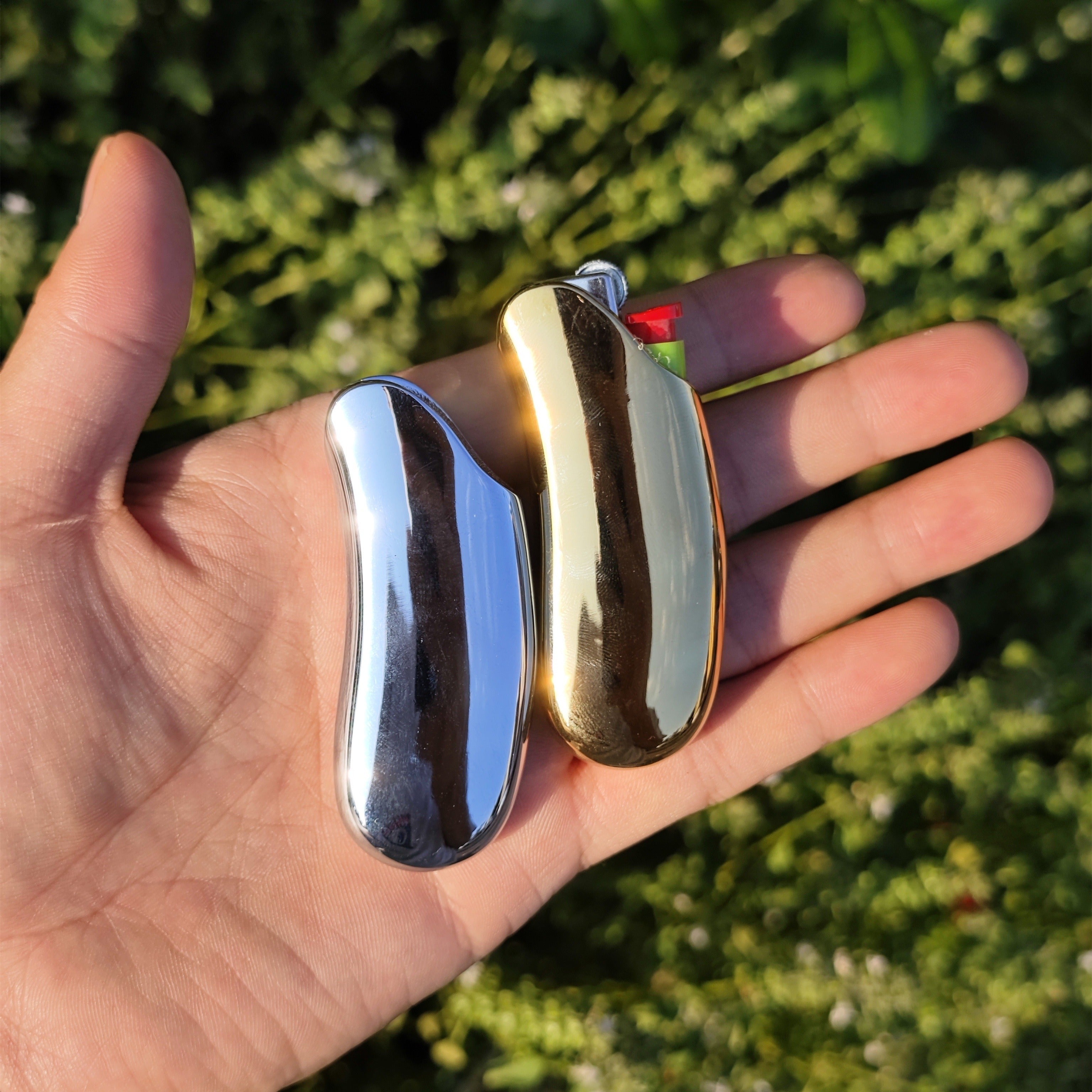 Men's Metal Lighter Cover Sleeve Pocket Elegant Silver Full Size Holster