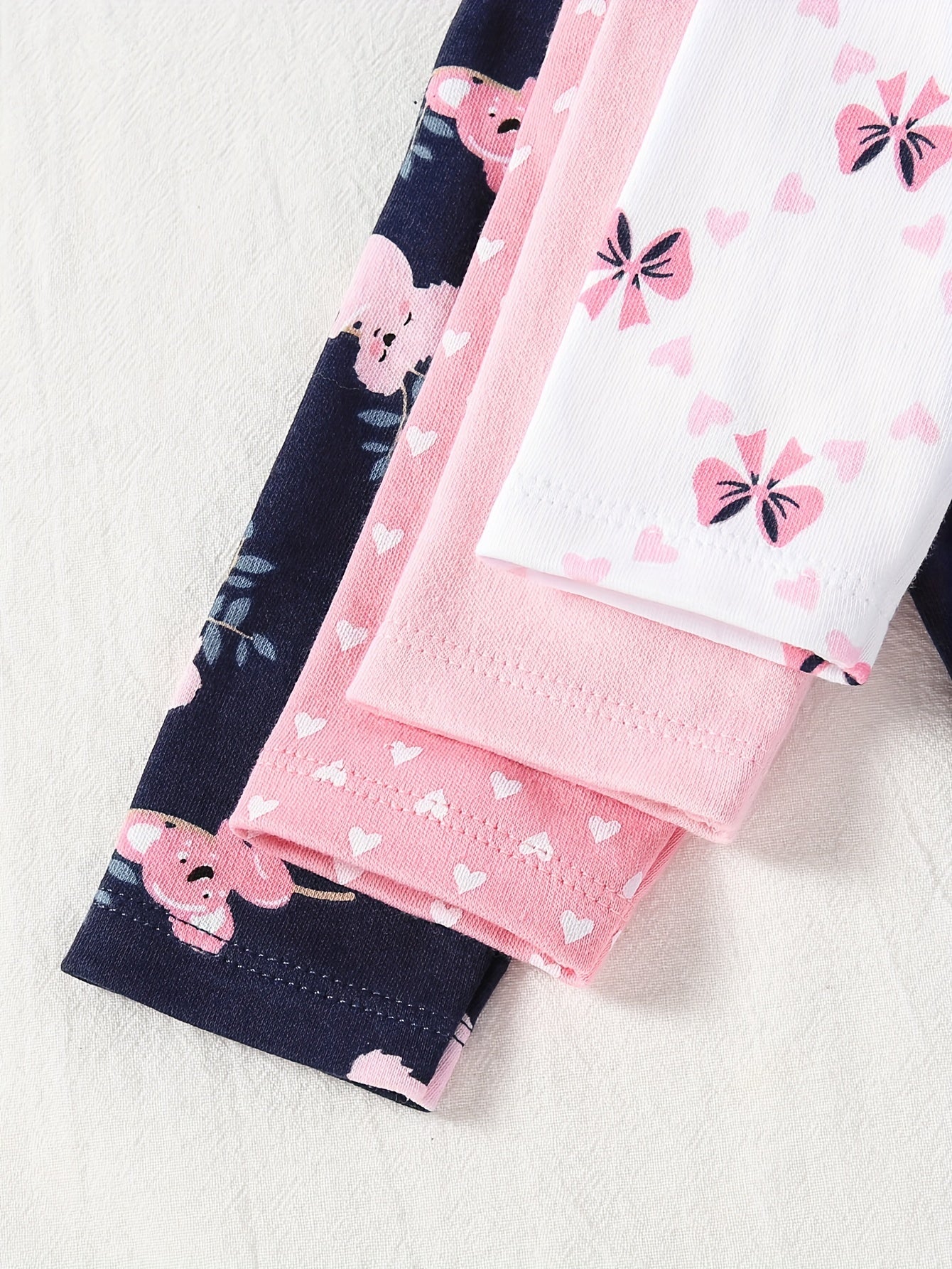 Baby Girl Cotton Jumpsuit with Koala Hearts and Bow Graphic for Newborns