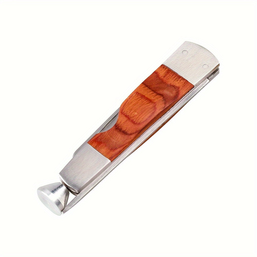 Stainless Steel Pipe Cleaning Tool with Rosewood Handle 3-in-1 Tobacco Pipe Cleaner