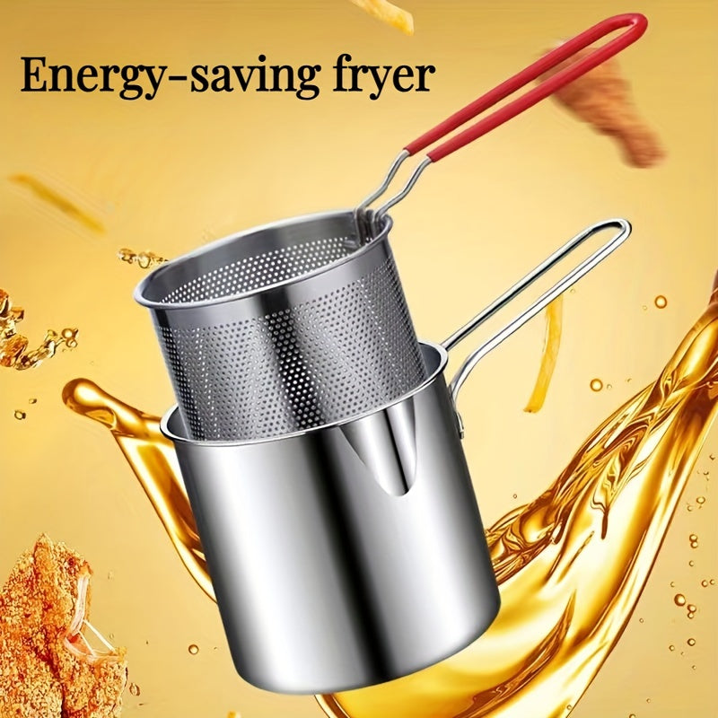 Oshxona uchun paspasli zanglamaydigan po'latdan yasalgan qovurilgan idish, induksiya va gaz pechlari uchun mos