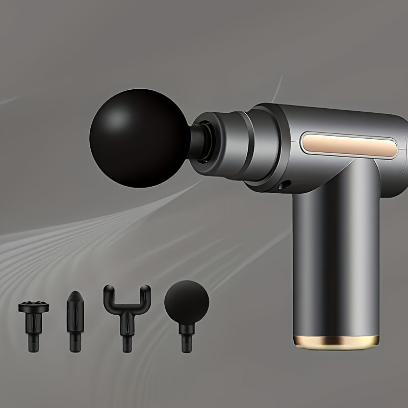 6-Piece Massage Gun Set with Portable Electric Muscle Massager and Accessories