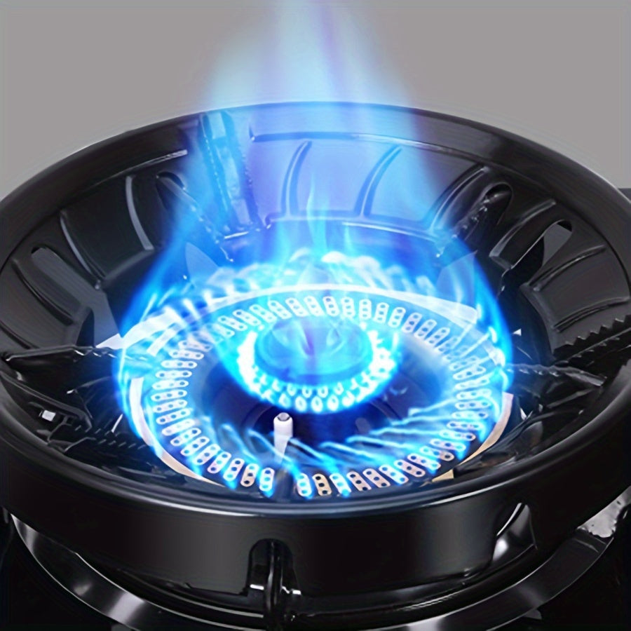 Windproof Gas Stove Draft Shield Enamel Finish for Efficient Cooking Fits Different Pots