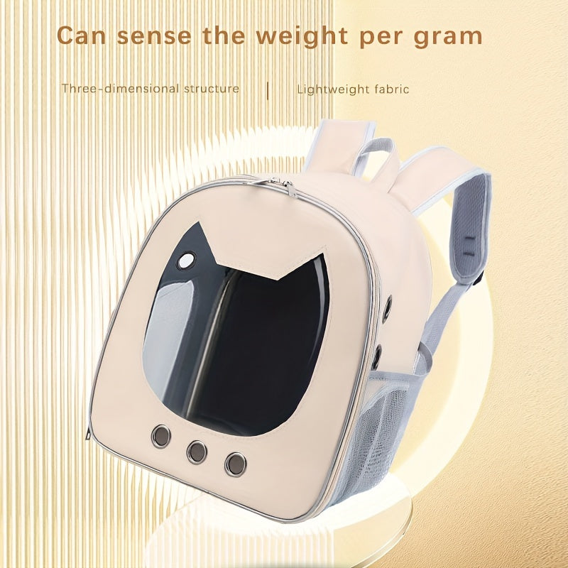 Портативный рюкзак-кенгуру для кошек, водонепроницаемый, дышащий, с застежкой-молнией, для маленьких собак, для улицы