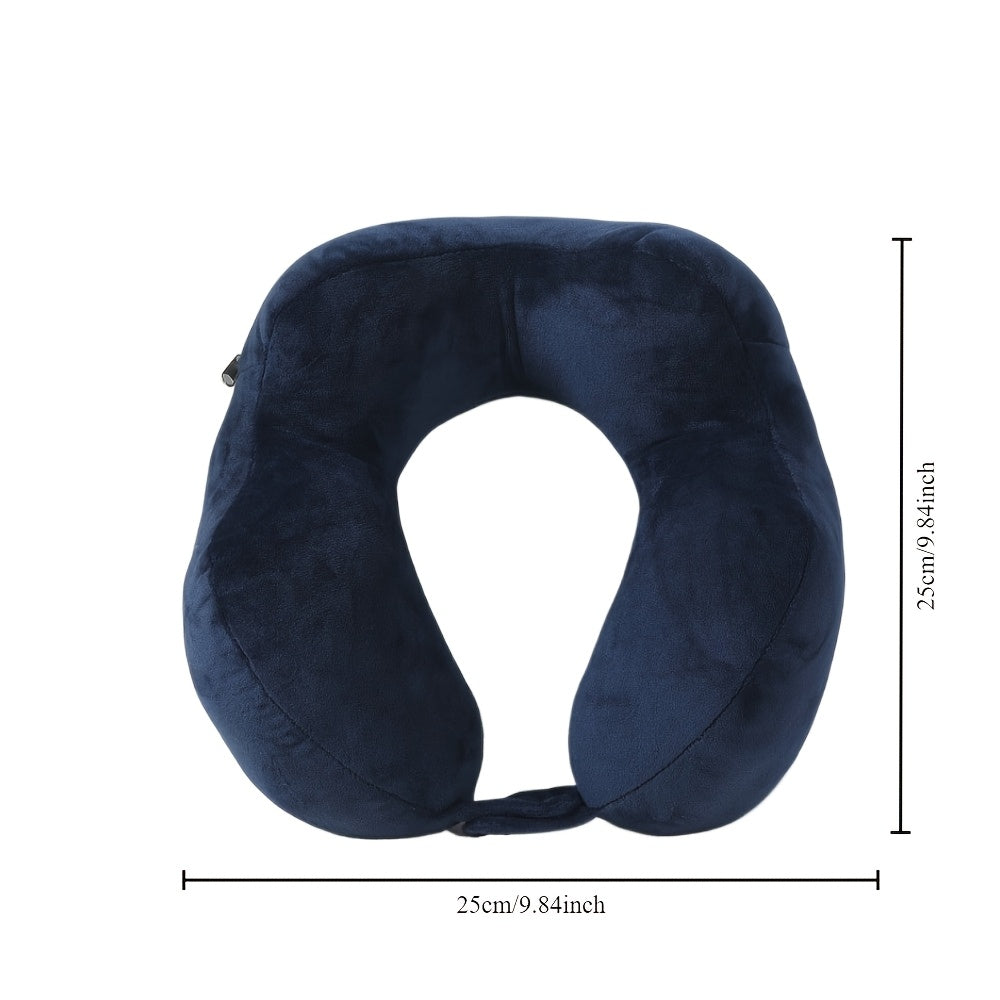 Ergonomic U-Shaped Neck Support Pillow Medium Firm Portable for Travel Office Car