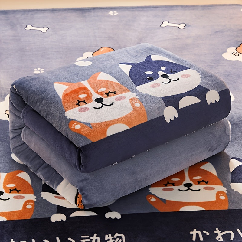 Flannel Fleece Blanket Soft Warm Throw for Sofa Bed Car Office All Seasons