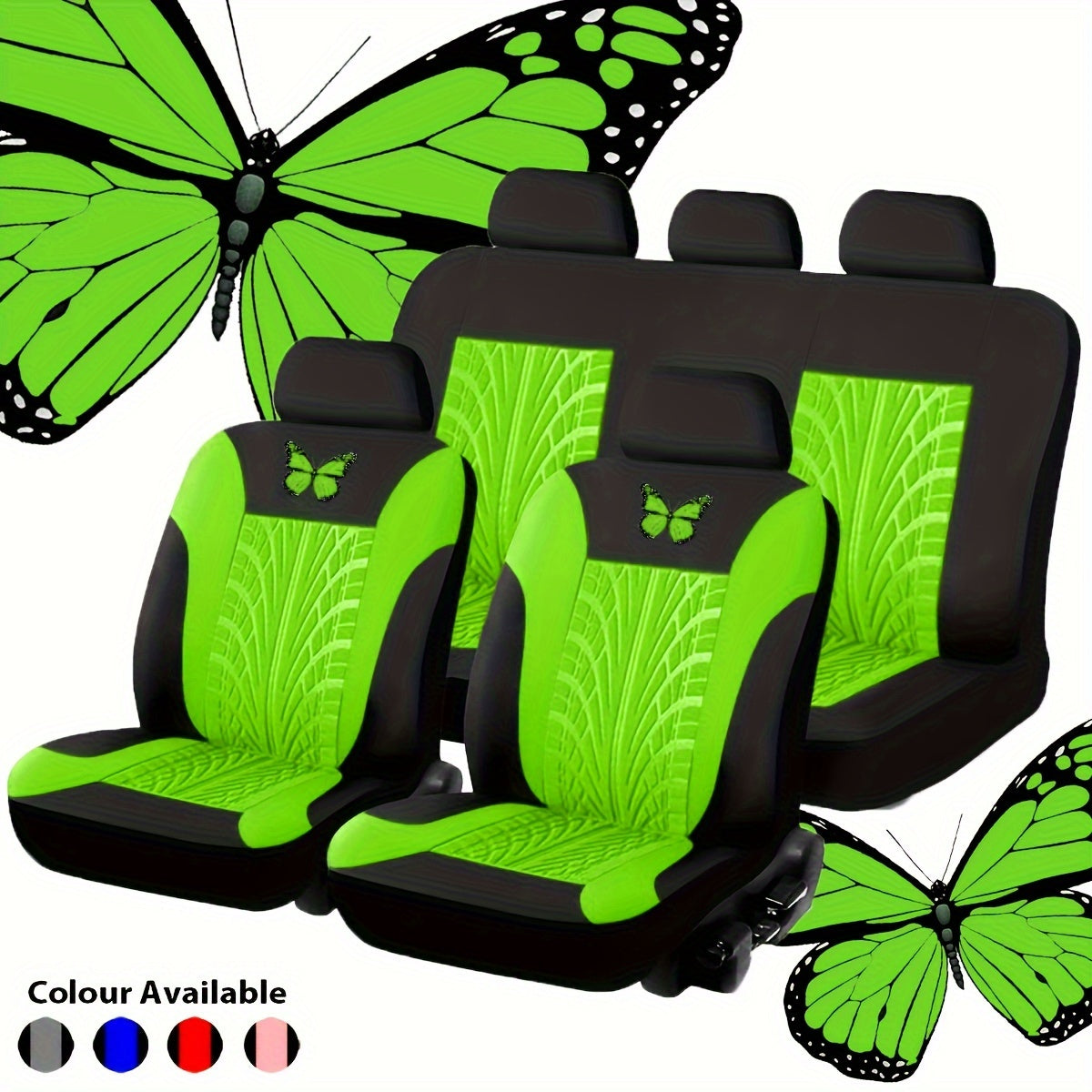 Full Set Of Cloth Car Seat Cover Universal Front And Rear Airbag Compatible