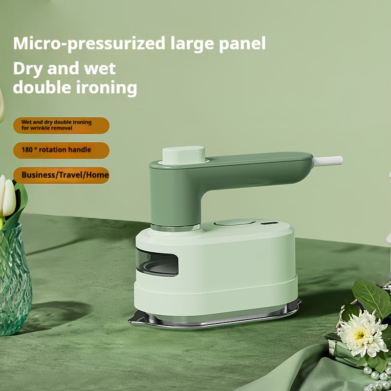 Yuqori quvvatli portativ elektr dazmol, 1050W qo'l bilan ishlatiladigan kiyim bug'latgichi, burishlarni olib tashlash, Evropa standartidagi ulagich, uy va biznes foydalanish uchun ideal.