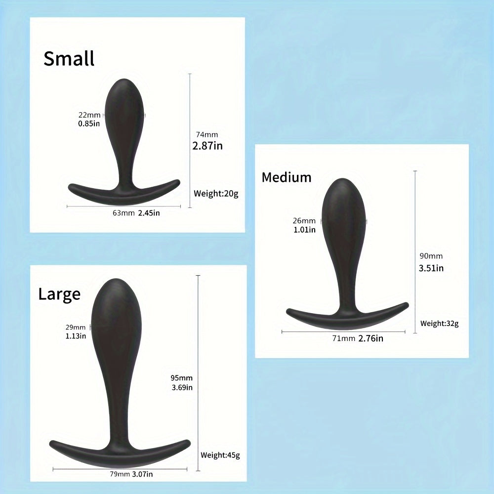 Adult Silicone Anal Plug Small Wearable Dilator for Men Women