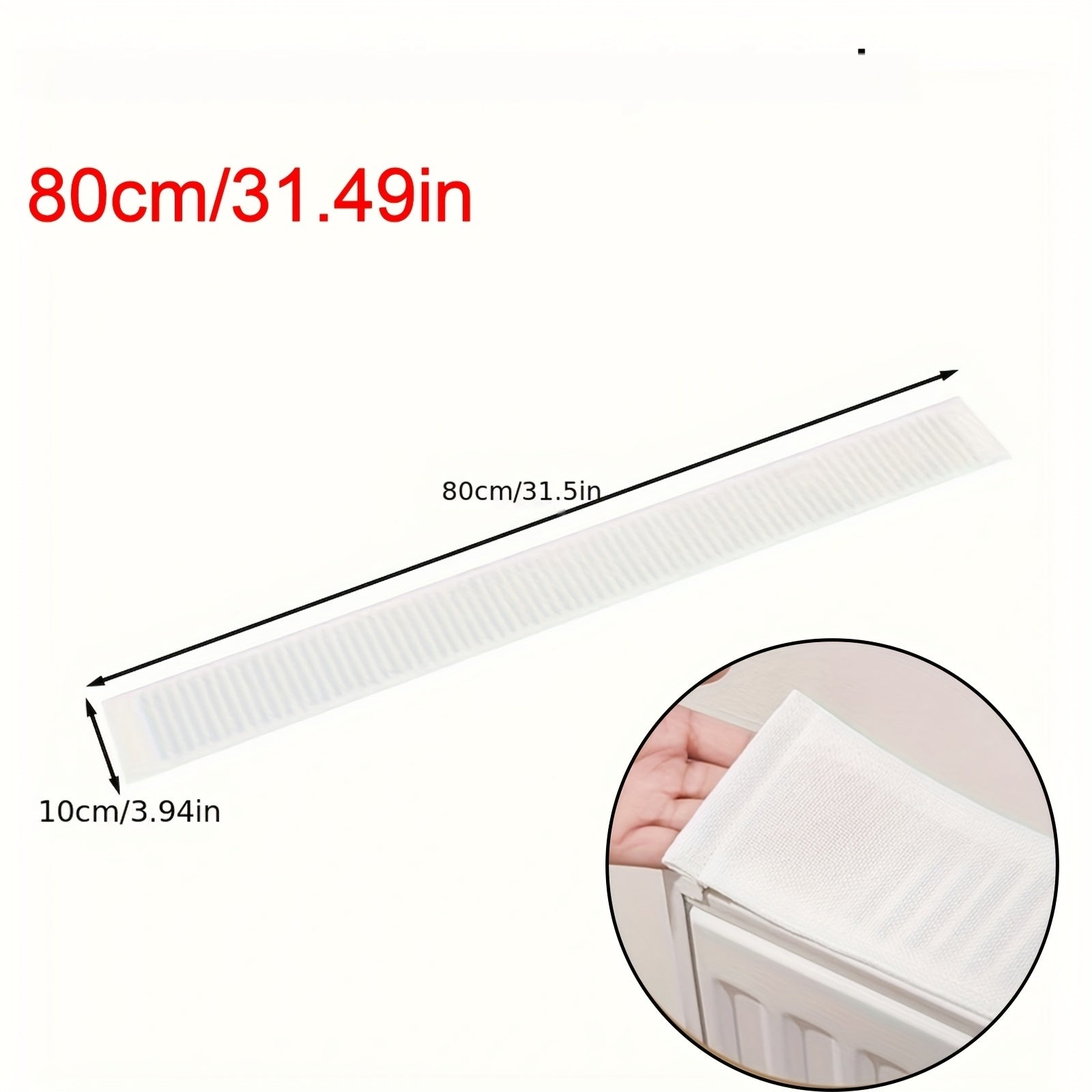 Fabric Radiator Dust Cover 10cm Wide Scratch-Resistant Home Heater Protector