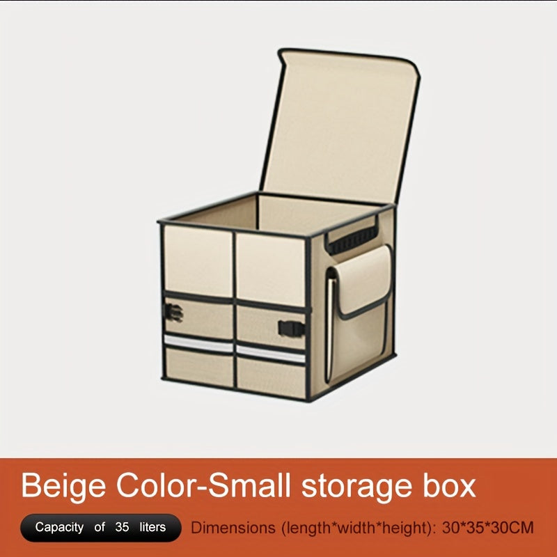 Foldable Car Trunk Organizer Large Capacity Multi-Compartment Storage Box for SUV