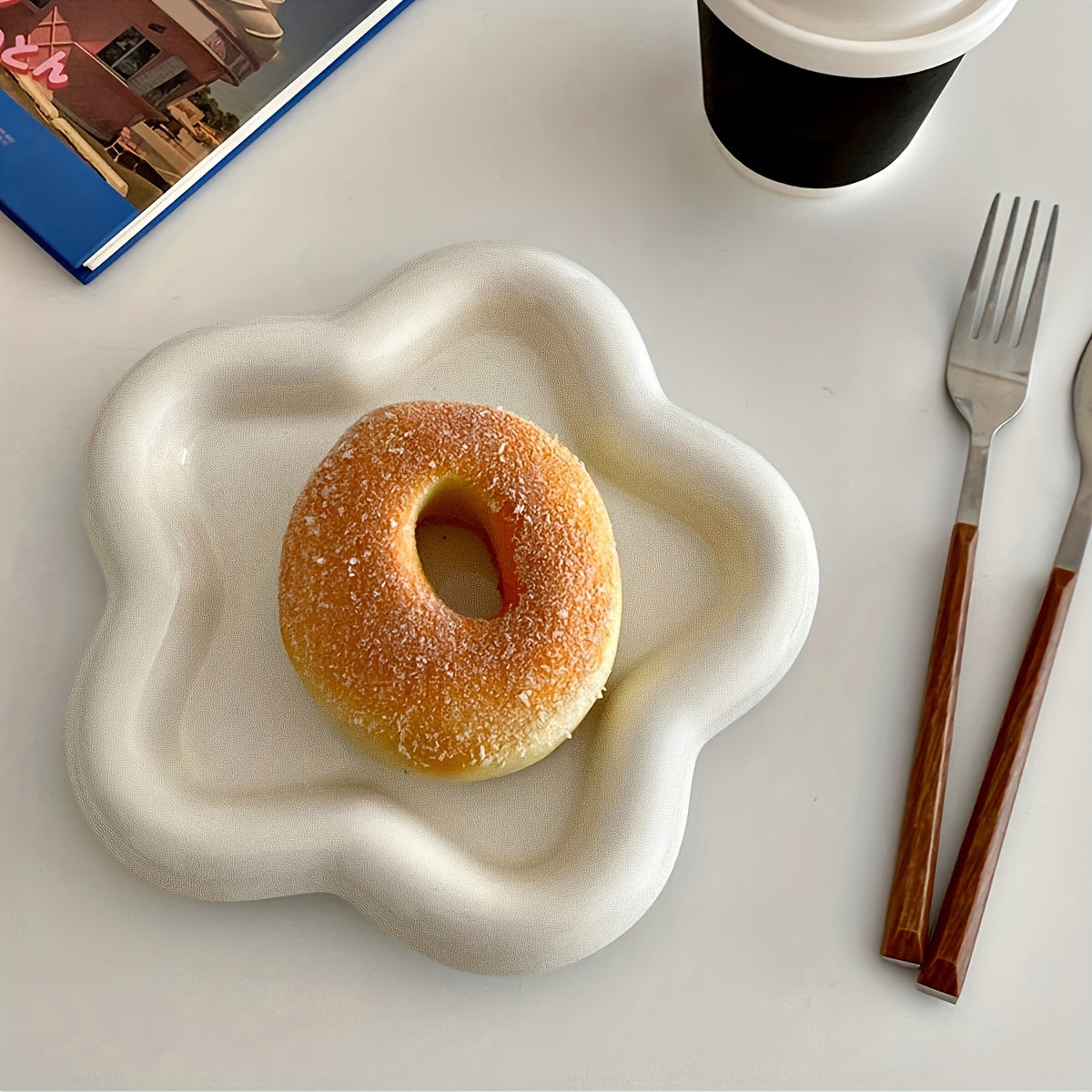 Flower-Shaped Jewelry Tray for Creative Storage 10.49cm