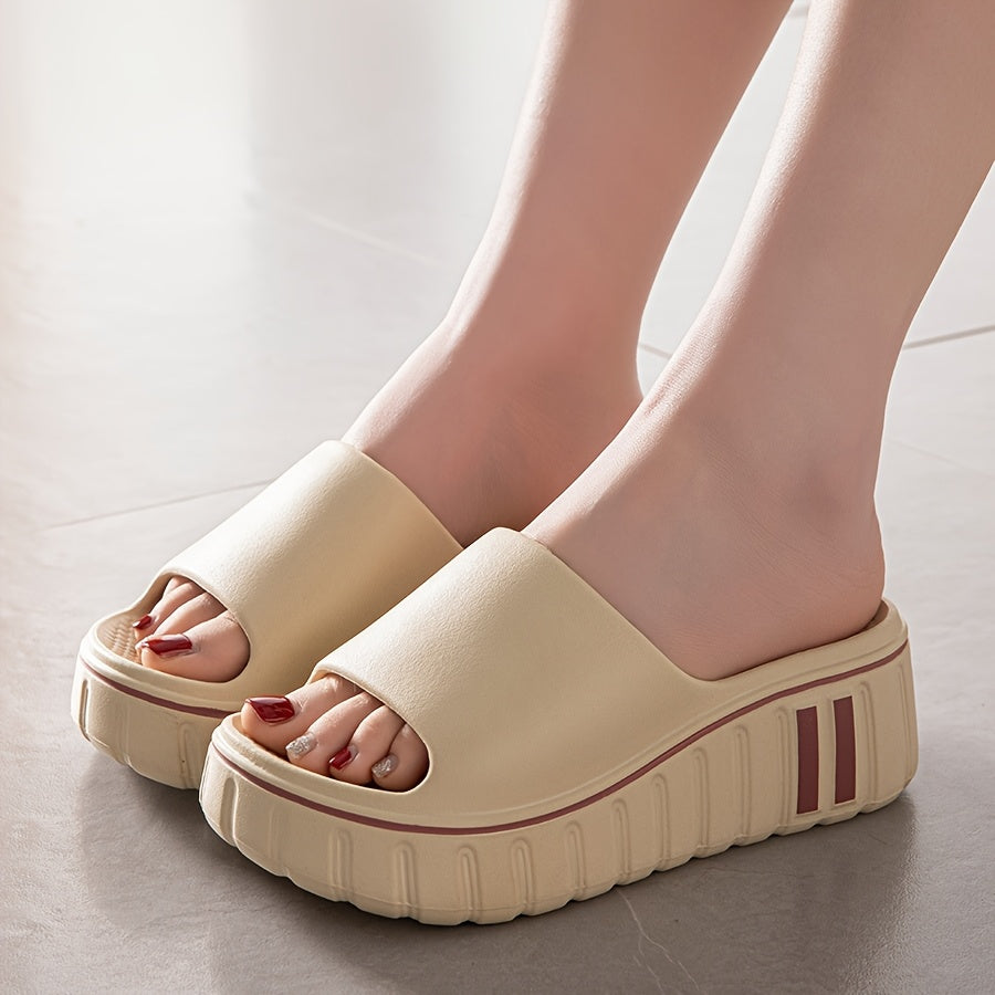 Women's EVA Slip-On High Heel Sandals Open-Toe Beach Shoes