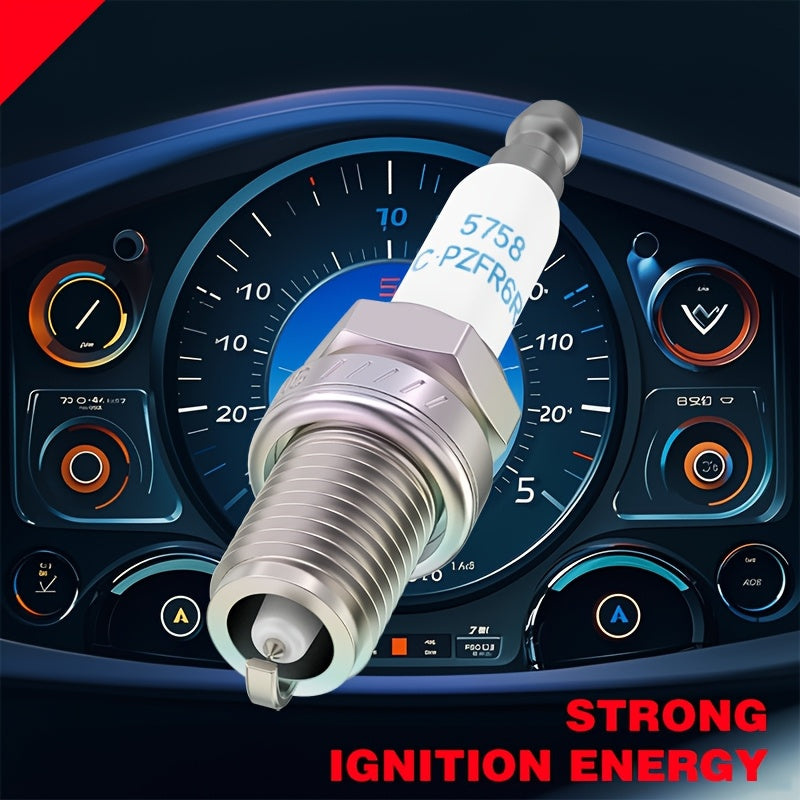 4 Pcs Iridium Spark Plugs for Car, Durable, Compatible with Multiple Models