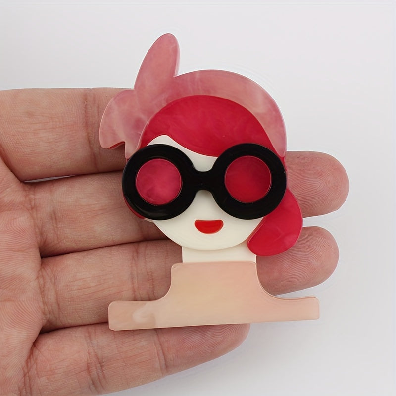 Women's Acrylic Brooch Accessories Elegant Stylish Fashion Jewelry