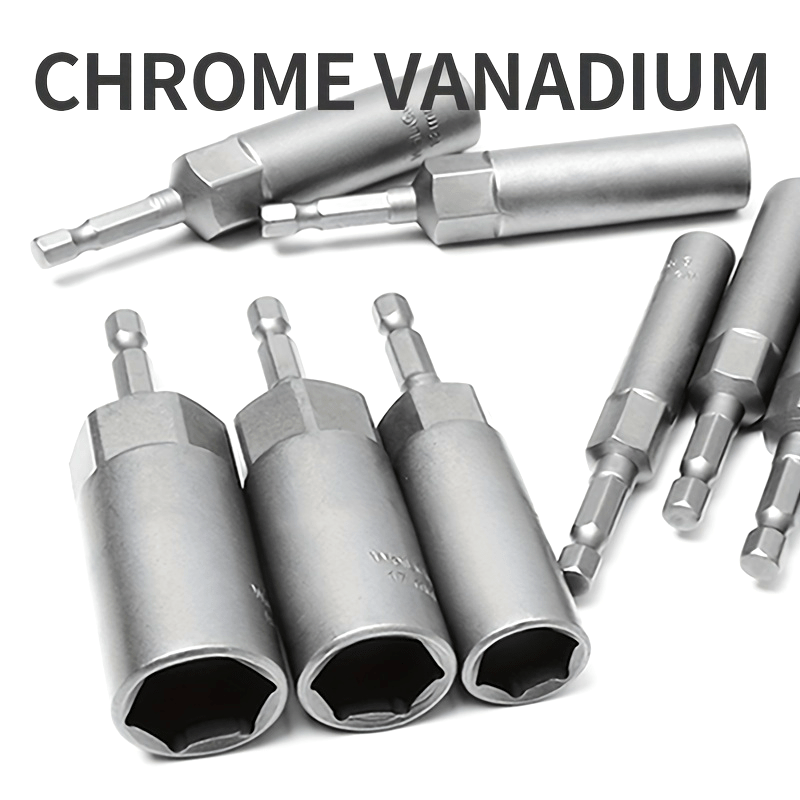 Juego de llaves de vaso profundo de 30mm, acero de vanadio cromado, llave hexagonal extendida, no magnética