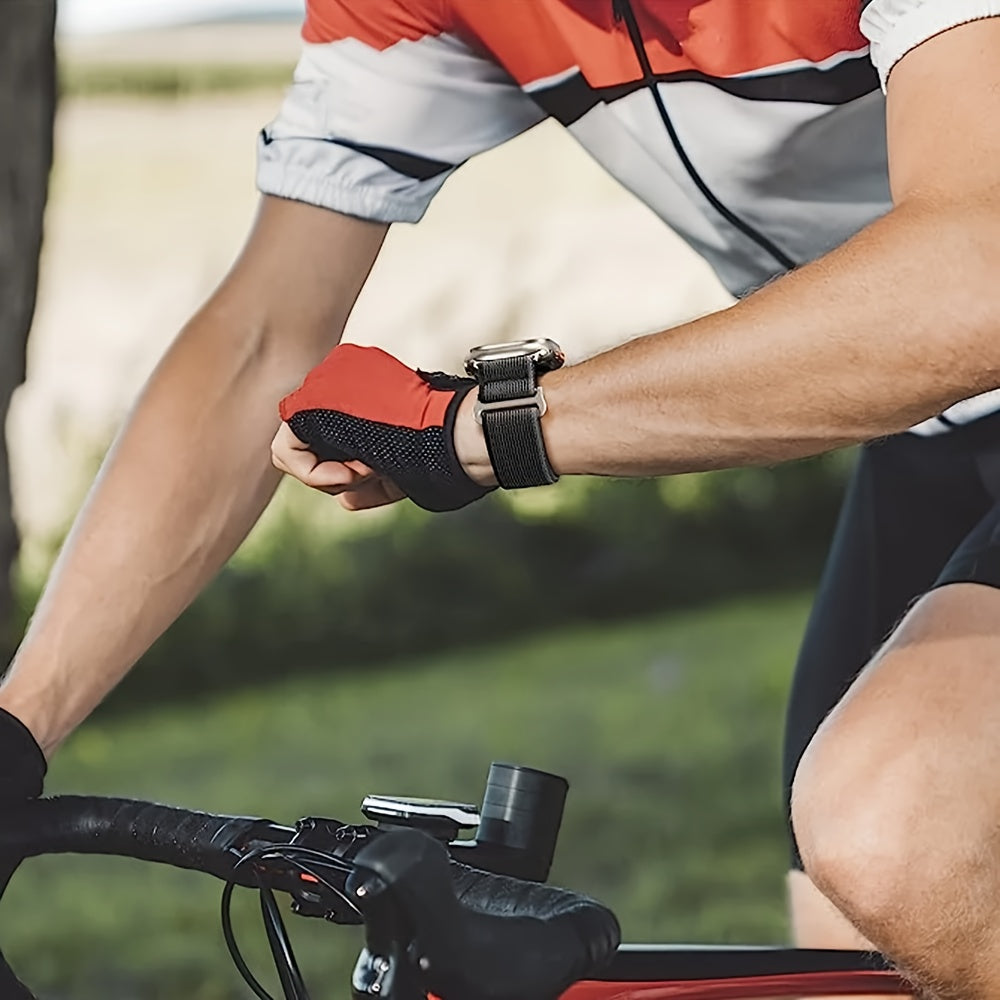 Elastic Nylon Adjustable Sport Watch Band for Apple Watch Ultra 2 Braided Solo Loop