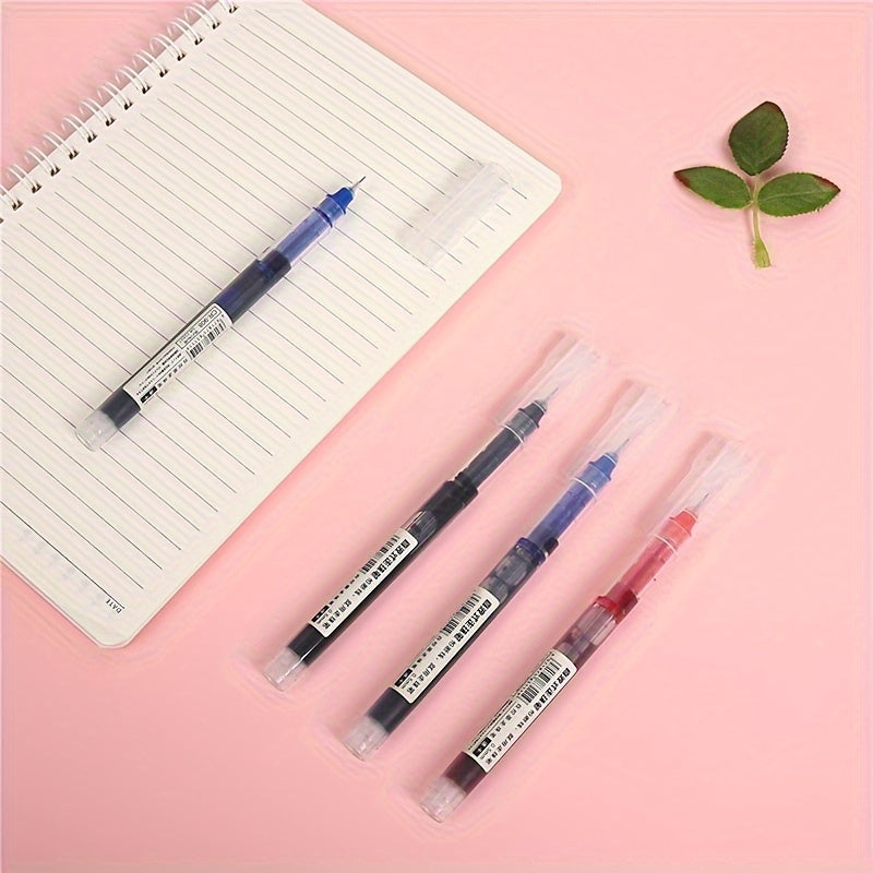 10 Pack Blue Gel Pens Extra Fine Tip Liquid and Gel Ink for School Office Stationery