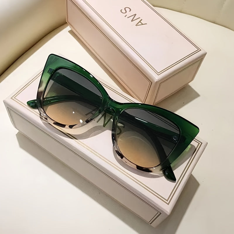 Women's Cat Eye Sunglasses with Gradient Color and Stylish Frame