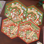 3D Наклейки для ландшафта хранения для миниатюрных сцен Маленький дом Журналинг DIY Облегчение стресса