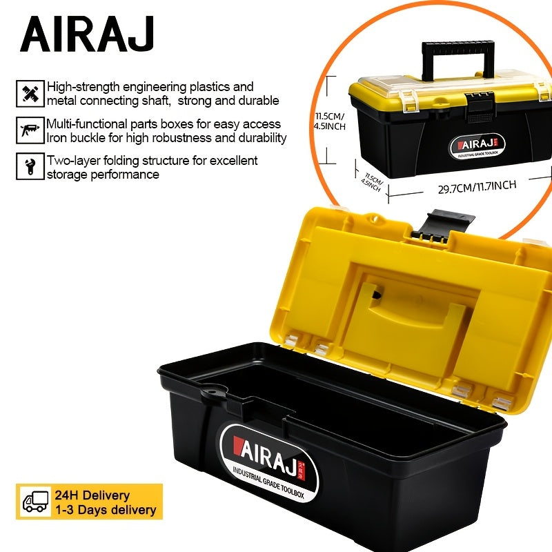 Mini caja de herramientas de plástico con asa para organizador de almacenamiento de manualidades y hogar