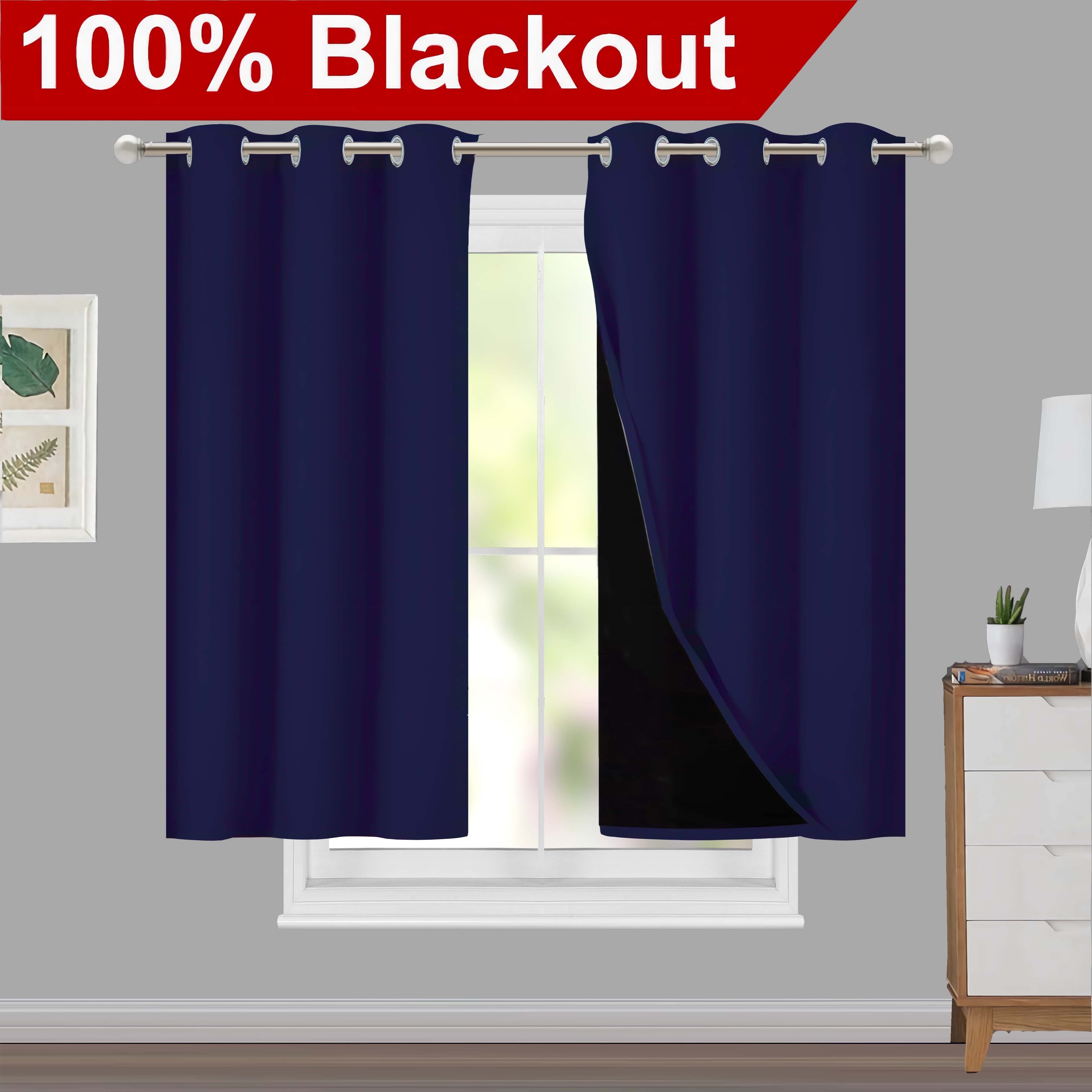 Blackout Curtains for Living Rooms and Bedrooms, Light-Blocking, Thermal Insulated