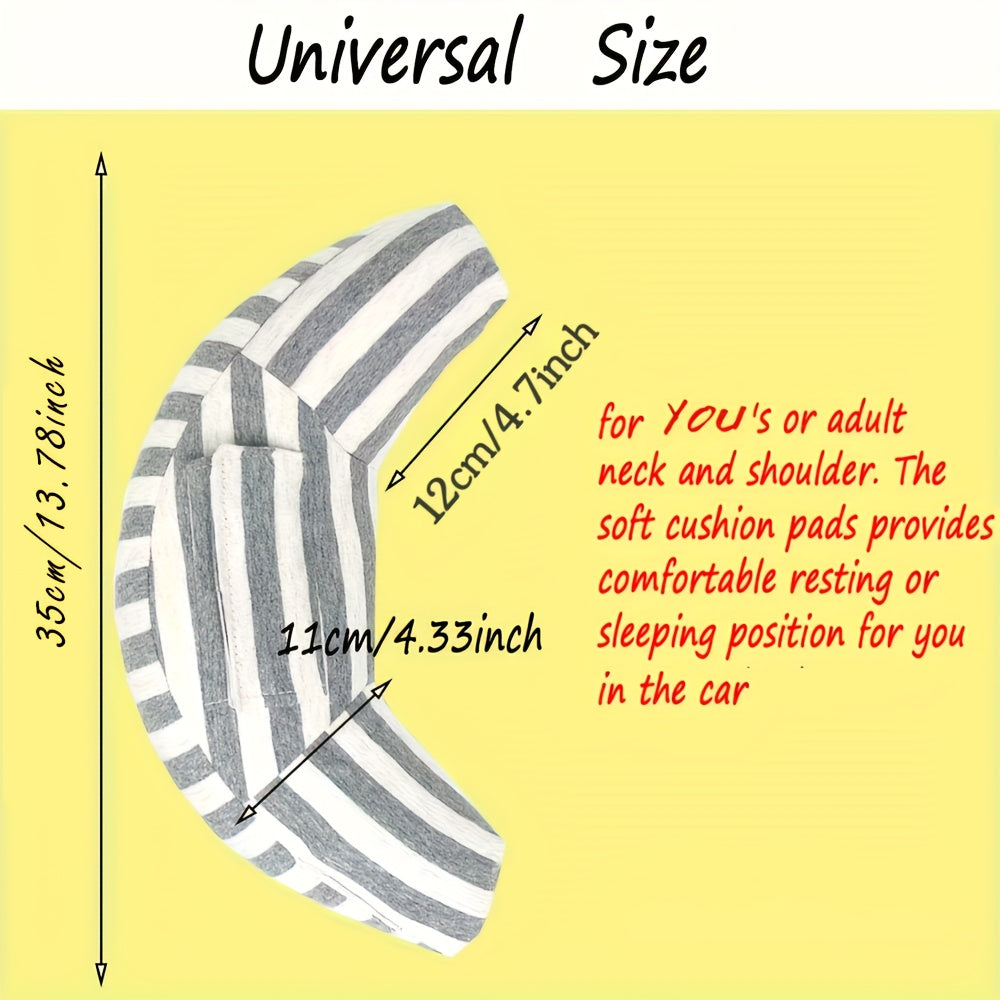 Universal Car Seat Travel Pillow Neck Support Cushion Super Soft Headrest