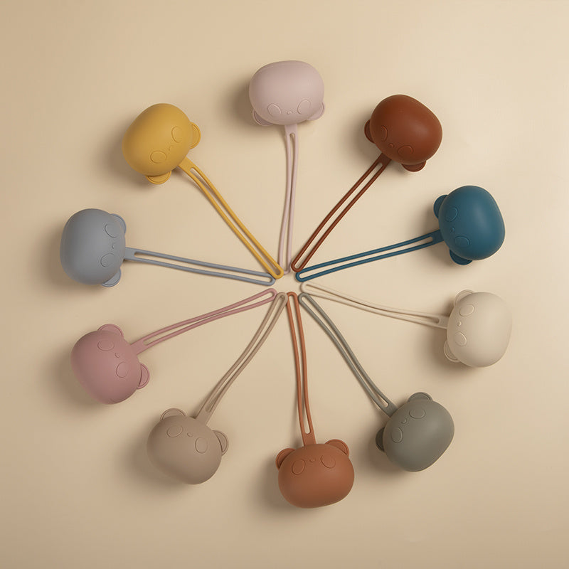 Baby Silicone Pacifier Holder for Nipples, Cute and Durable