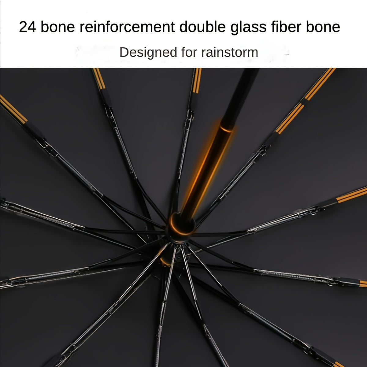 Large Double-Ribbed Automatic Sunshade Umbrella Oversized Wind-Resistant for Two People