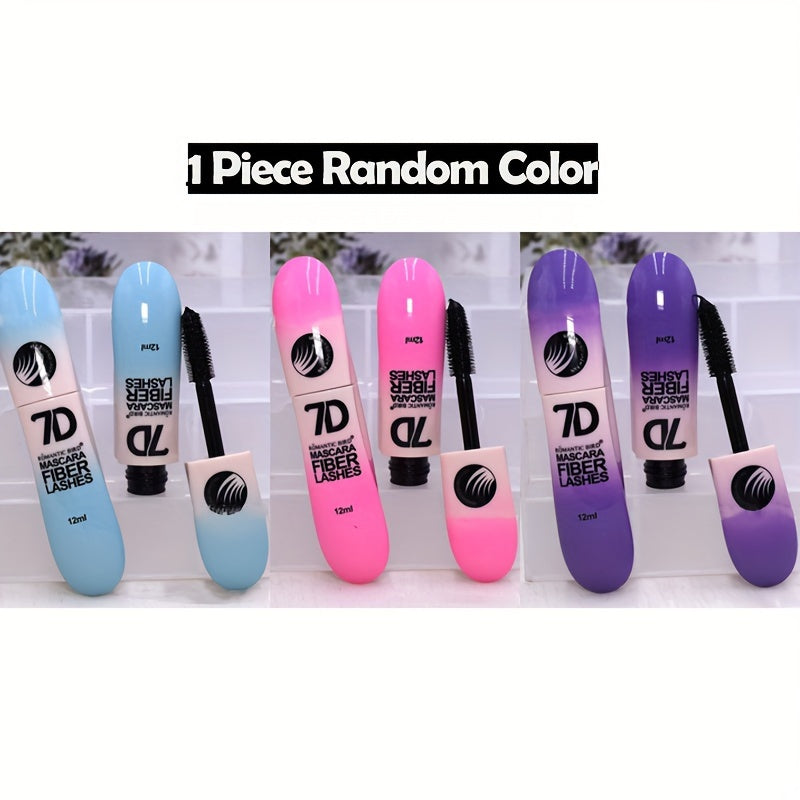 Máscara de pestañas a prueba de agua para mujer, con fibra alargadora 4D, voluminizadora, color negro, de larga duración