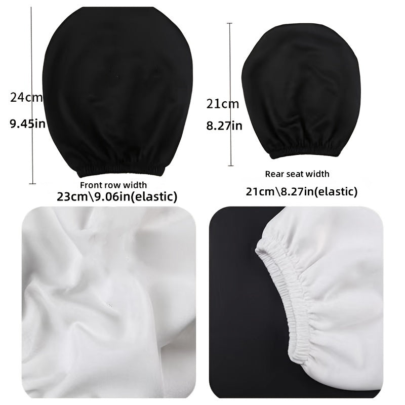 Car Interior Headrest Cover Elastic Cloth Universal Front Rear Seat Protector