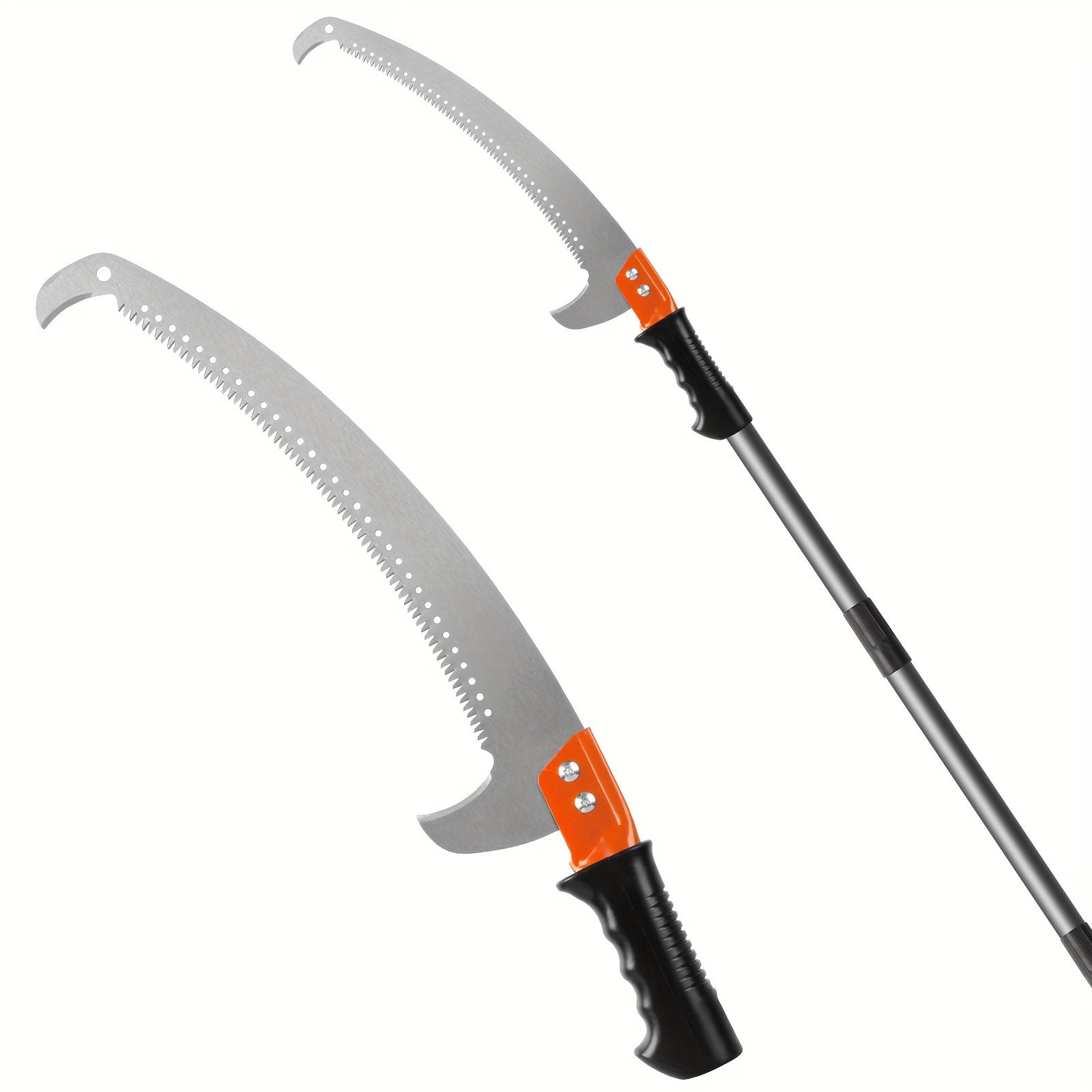 14ft Pole Saw for Tree Trimming and Pruning Stainless Steel Extension Lightweight Manual