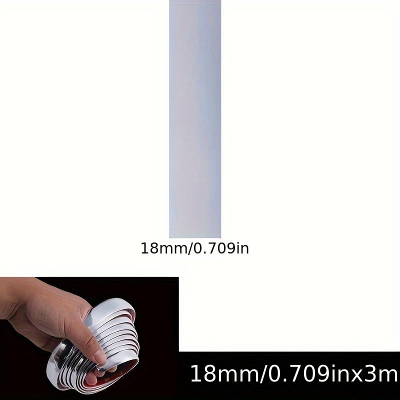 Car Exterior Chrome Plated Body Strip Bumper Door Trim 3m/118in Silver Protector