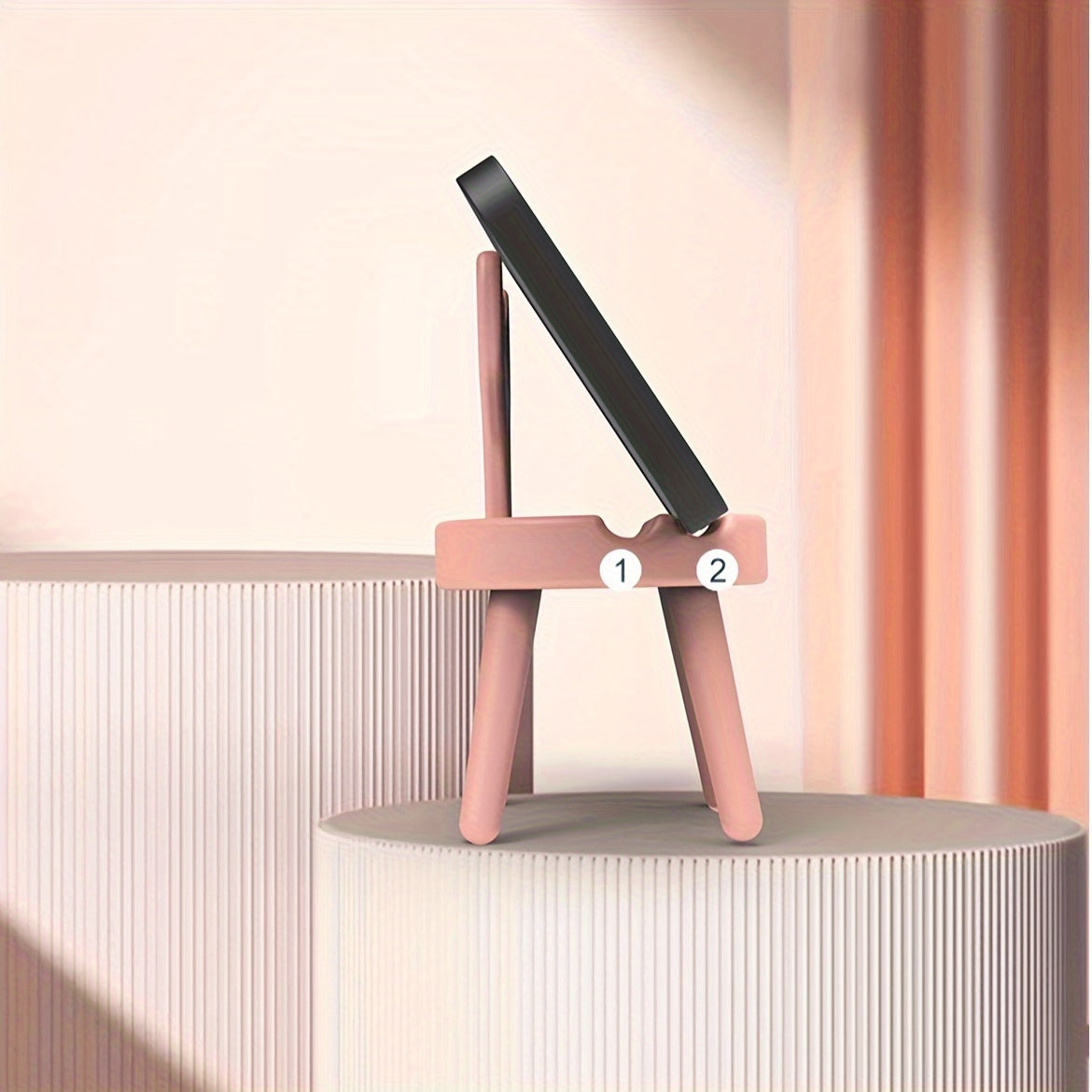 Decorative Christmas Antler Chair Phone Holder Easy to Install No Power Needed